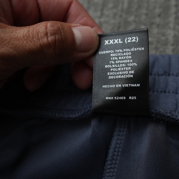 Avia Pants Women Athletic Wide Leg Blue Elastic Waist Scuba New Tag 3XL22 - Picture 5 of 10